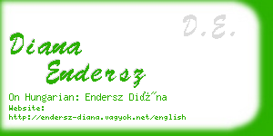 diana endersz business card